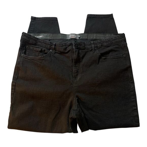 Torrid Premium Sky High Skinny Black Jeans TALL Size 24T - Picture 2 of 8